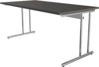 Schreibtisch Toledo, h&ouml;henverstellbar, Rechteck, C-Fu&szlig;-Gestell, Breite 1600 mm,
