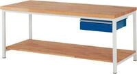 Werkbank Serie 8001, 1 Schublade, B 2000 x T 900 x H 840 mm