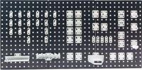 Werkzeughalter Set ADB, 50-teilig, f&uuml;r Lochw&auml;nde mit 4-Kantlochung 10 x 10 mm...