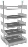 Variabo Freiarmregal, Grundfeld, doppelseitig, 400 mm Fachtiefe, 1000 x 2000 mm