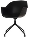 meet by Paperflow Schalenstuhl Moon, 2er-Set, B 600 x T 575 x H 830 mm, um 360&deg;