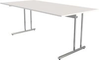 Schreibtisch Toledo, h&ouml;henverstellbar, Rechteck, C-Fu&szlig;-Gestell, Breite 2000 mm,