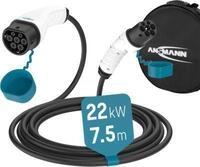 Autoladekabel ANSMANN 1900-0120 EV, 22 kW, Typ 2 Anschluss. f&uuml;r Hybrid- &