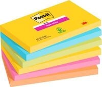 Post It POST-IT Haftnotizen Super Sticky Notes Carnival 655-6SS-CARN, 127 x 76...