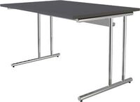 Schreibtisch Toledo, h&ouml;henverstellbar, Rechteck, C-Fu&szlig;-Gestell, Breite 1200 mm,