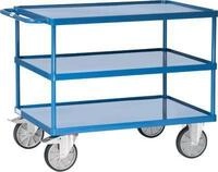Tischwagen Fetra 2421W, bis 600 kg, 3 Etagen mit Wannen, Ladefl&auml;che L 1000 x B...