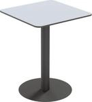 meet by Paperflow Outdoor-Tisch Cross, quadratisch, Tellerfu&szlig;, B 600 x T 600 x...