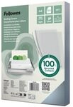 Fellowes Einbanddeckel, A4, Materialst&auml;rke 0,18 mm, Recycling-PET, transparent, 100