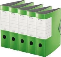 LEITZ&reg; Qualit&auml;tsordner SOLID, DIN A4, R&uuml;ckenbreite 82 mm, 5 St&uuml;ck, hellgr&uuml;n