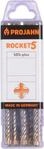 Projahn Hammerbohrer ROCKET 5, Stahl, SDS-plus, &oslash; 12 mm x 260 mm, 10er Pack