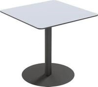 meet by Paperflow Outdoor-Tisch Cross, quadratisch, Tellerfu&szlig;, B 800 x T 800 x...