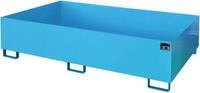 Regalwanne Typ RW/RW 2200-2, ohne Gitterrost, blau RAL5012