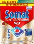 Somat Sp&uuml;lmaschinen-Caps Excellence Premium 5in1, 44 St&uuml;ck