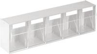 Kleinteilemagazin MultiStore, Reihengr&ouml;&szlig;e 5, B 600 x T 110 x H 164 mm, Volumen 5,3