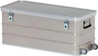 Gmoehling Rechteckbeh&auml;lter mit Rollen, Alu-Dekor, 105 l 94604