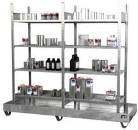 Kleingebinderegal BAUER S 3023-4E, Grund- und Anbauregal, B 2400 x T 800 x H 2000 mm,