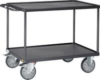 ESD-Tischwagen Fetra 9402W, bis 600 kg, 2 Etagen mit Wannen, Ladefl&auml;che L 1000 x B