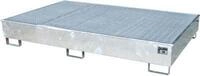 Bauer Regalwanne RW-GR 2200-2 PE, mit PE-Einsatz, mit Gitterrost, L 2165 x B...