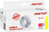 Preisetiketten METO&reg;, f&uuml;r 1-zeilige Preisauszeichner, permanenthaftend,...