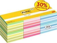 Post It Post-it Haftnotiz-W&uuml;rfel Set farbig sortiert, 76 x 76 mm, 6 W&uuml;rfel &agrave; 450
