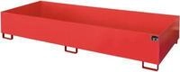 Regalwanne Typ RW/RW 3300-3, ohne Gitterrost, rot RAL3000