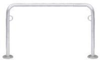Anlehnb&uuml;gel WSM, 2-seitig, B 1250 x T 48 x H 800 mm, Stahl verzinkt, zum...