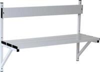 Wandbank, Alu/Edelstahl, 1015 mm breit