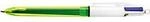 Vierfarbkugelschreiber BIC&reg; 4 Colours&reg; Fluo, dokumentenecht, 0,4 mm, inkl. Neongelb