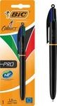 BIC 4 Colours Pro Vierfarb-Kugelschreiber mit 1,0-mm-Spitze f&uuml;r pr&auml;zises...