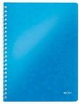 Collegeblock Leitz WOW, Format A4, 80 linierte Blatt, Klarsicht-Tasche,