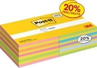 Post It Post-it Haftnotiz-W&uuml;rfel 2028-OCPPX2 Farbmix, 76x76 mm, extra viele...