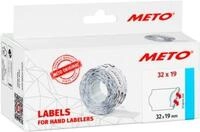 Preisetiketten METO&reg;, f&uuml;r 2-zeilige Preisauszeichner, permanenthaftend,...