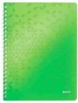 Collegeblock Leitz WOW, Format A4, 80 linierte Blatt, Klarsicht-Tasche,