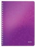 LEITZ Notizbuch WOW 4638, DIN A4, kariert, violett