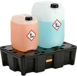 PE-Auffangwanne 25HD, aus Polyethylen, mit PE-Rost