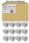 Etiketten G&G, kompatibel zu Zebra 800264-155, 102 x 38 mm, selbstklebend,