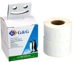 Etiketten G&G, kompatibel zu Dymo 99010/s0722370, 28 x 89 mm, selbstklebend,