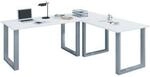 Eckschreibtisch, Winkel 90&deg;, B&uuml;gelfu&szlig;, B 2200 x T 800/2200 x H 760 mm,