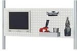 Rau Lochplatte Serie E, B 1500 x T 40 x H 450 mm, 4-Kant-Systemlochung 10 x 10...
