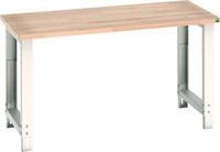Bott Werkbank cubio, manuell h&ouml;henverstellbar, Buche-Multiplexplatte, B 1500 x...