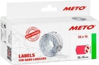 Preisetiketten METO&reg;, f&uuml;r 2-zeilige Preisauszeichner, permanenthaftend,...