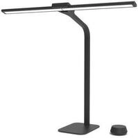 UNILUX LED-Tischleuchte Strata Base, Schwarz, 66 cm, dimmbar, Fernbedienung, USB
