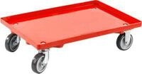 Transportroller, geschlossen, L 415 x B 615 x H 175 mm, Traglast 300 kg, 4