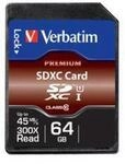 Verbatim Speicherkarte SDHC/SDXC Premium, Speicherkapazit&auml;t 64 GB
