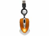 Verbatim Go Mini Optical Travel Mouse - Maus - USB - Volcanic Orange