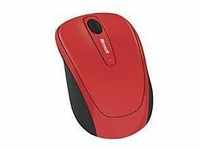 Microsoft Wireless Mobile Mouse 3500 - Limited Edition - Maus - 2.4 GHz - Flammrot