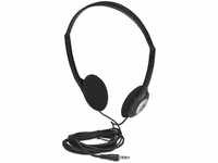 Manhattan Stereo On-Ear Headphones (3.5mm), Adjustable Split Headband, Foam Earpads,