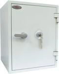 Feuerschutzschrank FS 1283 K, Schl&uuml;sselschloss, Stahl, signalwei&szlig; RAL 9003