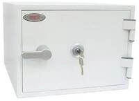 Feuerschutzschrank FS 1281 K, mit Schl&uuml;sselschloss, Stahl, signalwei&szlig; RAL 9003