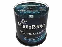 MediaRange - 100 x DVD+R DL - 8.5 GB 8x - mit Tintenstrahldrucker bedruckbare